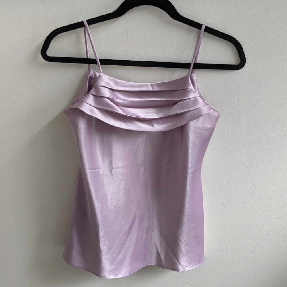Vintage lilac satin cami blouse